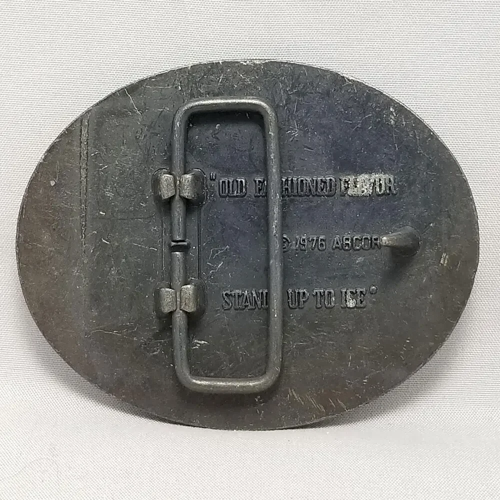 1976 Barrelhead Root‎ Beer Solid Brass Belt Buckle Novelty Adult Collectible
